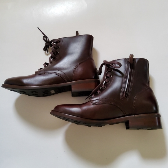 Thursday Boot Co. The Captain Lace-up Brown Leather Boots Size 7.5 New - Picture 9 of 10